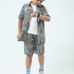 Monte Carlo Boys Printed T-shirt with Shorts-picture-47