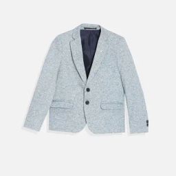 Allen Solly Kids Grey Textured Regular Fit Blazer-image-47