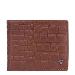 The Vertical Tan Textured Bi-Fold Wallet for Men-2