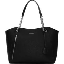 Miraggio Dakota Black Large Tote Handbag-47