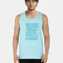 Jockey Blue Regular Fit Printed Vests-picture-5