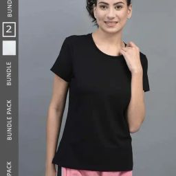 Dollar White & Black Cotton Sports T-Shirt - Pack Of 2-image-14