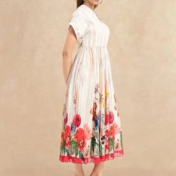 RAREISM Multi Cotton Blend Printed Short Sleeves Dress-picture-9
