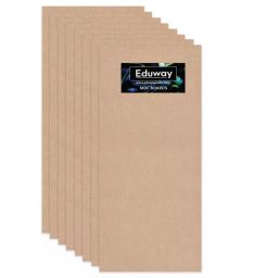 EDUWAY 15x51 cm MDF Board Wood Sheet Natural Wood Tone with 4 mm Thickness for Mandala Art, Lippan Art, Resin Art, Craft Projects (Pack of 8)-33