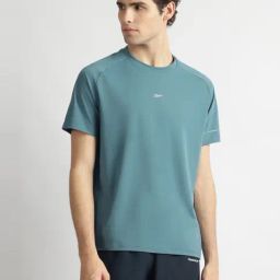 Reebok Blue Regular Fit Sports T-Shirt-image-96