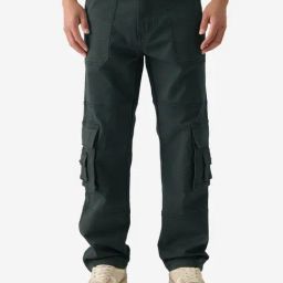 The Souled Store Green Straight Fit Cargo Jeans-image-59