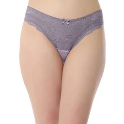 Amante Purple Lace Work Brazilian Panty-image-95