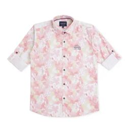 Cavio Kids Pink Printed Full Sleeves Shirt-image-51