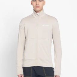 Adidas Brown Slim Fit Sports Jacket-image-17