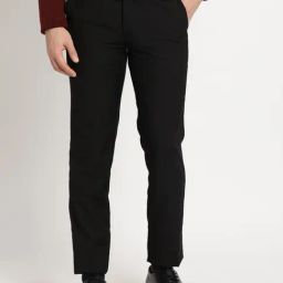 Turtle Black Slim Fit Trousers-picture-41