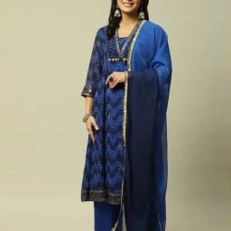 Rangriti Blue Dupatta-image-0