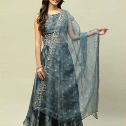 Rangriti Blue Printed Dupatta-picture-18