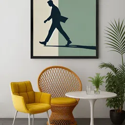 999Store Green & Black Walking Silhouette Canvas Wall Art-image-72