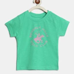 Beverly Hills Polo Club Kids Green Printed T-Shirt-image-90