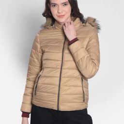 Crimsoune Club Brown Slim Fit Hooded Jacket-image-22