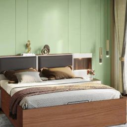 Godrej Interio Upmods Electra Engineered Wood King Box Bed - Brown & Cream - Knock Down-20