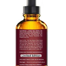 Park Daniel Set Of 2 Red Onion Extract Beard Growth Oil With Jojoba -30ml Each image 3