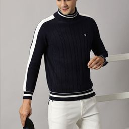 BLACK BUCK Men Colourblocked Pullover-image-100