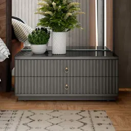 Durian Charlotte Grey Engineered Wood Glass Side & End Table-image-75