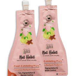 Nat Habit Cinnamon Nashpati Radiance Fresh Exfoliating Mura Face Scrub - Pack of 2-38