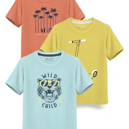 HELLCAT Boys Typography 3 Printed T-shirt-12