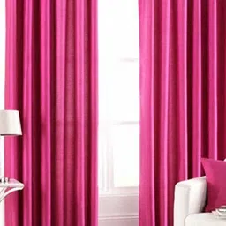 BELLA TRUE Pink 2 Pieces Ripple Fold Door Curtains-image-84