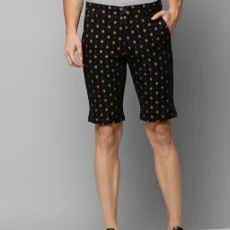 SHOWOFF Black Regular Fit Printed Shorts-image-83