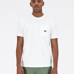 New Balance White Regular Fit Crew T-Shirt-picture-49