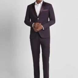 Peter England Elite Purple Slim Fit Two Piece Suit-image-22