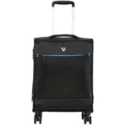 Roncato Crosslite Nero Solid Soft Cabin Trolley Bag -21 cm-image-4