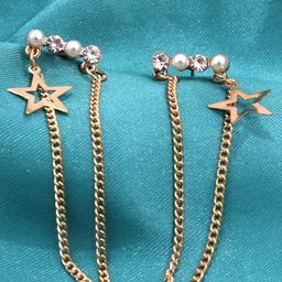 VAGHBHATT Stainless Steel Rhinestone Classic Drop Earrings-image-75