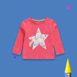 Mothercare Kids Pink Cotton Printed Full Sleeves Top-image-77