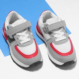 Cute Walk by Babyhug Velcro Closure Sneakers - Grey-picture-44
