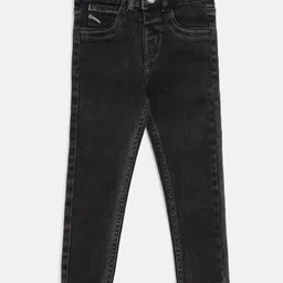 Tales & Stories Lycra Slim Fit Solid Jeans - Dark Grey-picture-29
