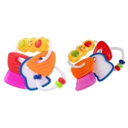 YAMAMA Light N Rattle Keys Teething Toy For Babies Interactive And Sensory Teething Toy For Babies And Kids - Multicolor-15
