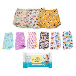 SuperBottoms Padded Underwear + Xtrahydrating Wipes, 3X Thicker Premium Wet Wipes with 98% Pure Water & 3-Layers Of Padding & Super dry feel Layer - 40 Wipes & 9 Underwears-11
