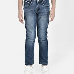 CRIMSOUNE CLUB Cotton Solid Jeans -  Blue-picture-27