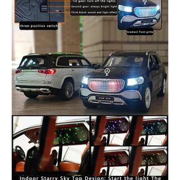 Magicwand 1:22 Scale Die-Cast Metal 2022 Maybach with 6 Openable Doors,Pull Back Action, Working Headlights & Tail Lights-3