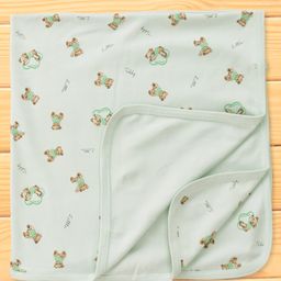 Pink Rabbit Interlock Knit Little Teddy Printed Towel L 81 x B 81 cm - Light Grey-image-42
