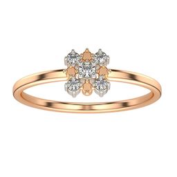 VALANOVA Women Rose Gold & Certified Lab Grown Diamond 0.09cts Ring-picture-33