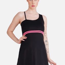 Poftik One Shoulder Neck Swim Dress-image-66
