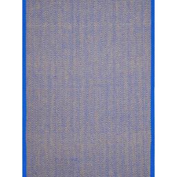 Saral Home Blue Chevron Textured Anti-Skid Jute & Cotton Carpet-image-89