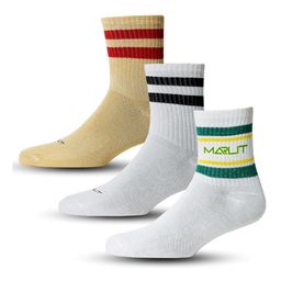 MARLIT Men Pack Of 3 Printed Cotton Above Ankle-Length Socks-image-41