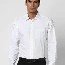 Van Heusen Men Spread Collar Micro Ditsy Printed Cotton Formal Shirt-image-29