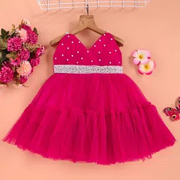 F B EMPIRE Girls Embellished Sleeveless Fit & Flare Dress-picture-19