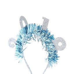 Accessorize Silver-Toned & Blue Shimmer Tasseled Hairband-27