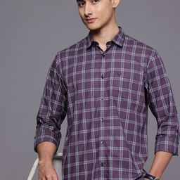 Allen Solly Pure Cotton Classic Fit Tartan Checks Casual Shirt-image-94