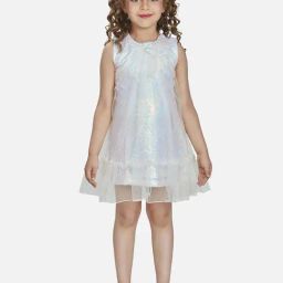 Peppermint Girls Off White Embellished Dress-picture-9