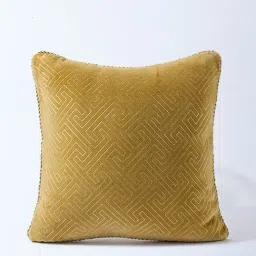Westside Home Mustard Geometric Pattern Cushion Cover-picture-19