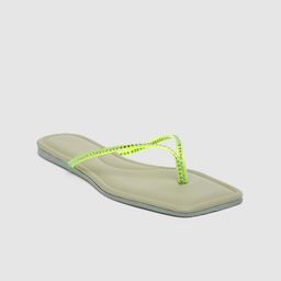 Inc 5 Women Embellished Open Toe Flats-14